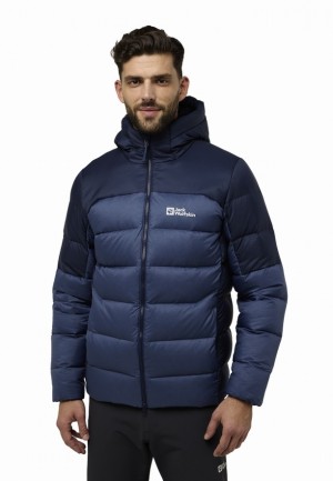 Jack Wolfskin Nebelhorn Hoody Donsjas Heren Donkerblauw | 76764699