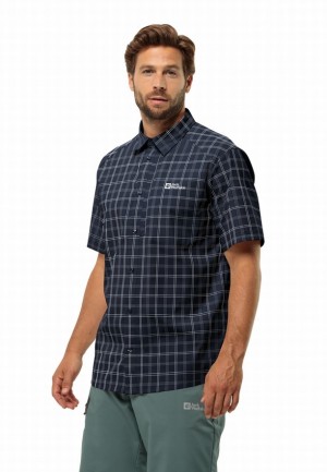 Jack Wolfskin Norbo S/s Overhemd Heren Donkerblauw | 50665661