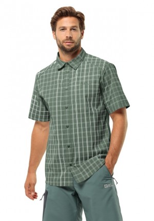 Jack Wolfskin Norbo S/s Overhemd Heren Groen | 82753930