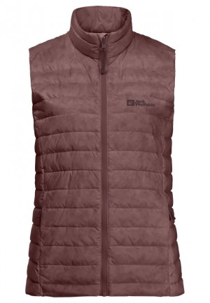 Jack Wolfskin Pilvi Down Vest Dames Rood | 35926754