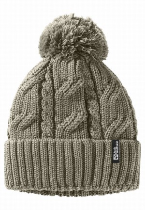 Jack Wolfskin Pompom Muts Dames Grijs | 31536342