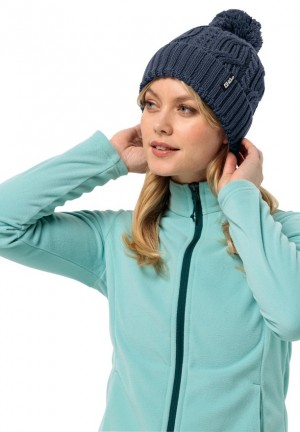 Jack Wolfskin Pompom Muts Heren Donkerblauw | 44356011