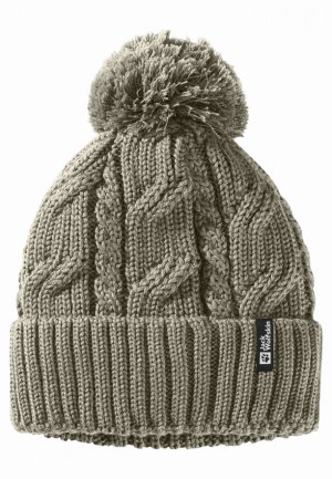 Jack Wolfskin Pompom Muts Heren Grijs | 94320497