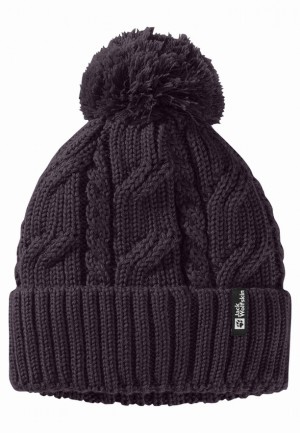 Jack Wolfskin Pompom Muts Heren Paars | 31377643