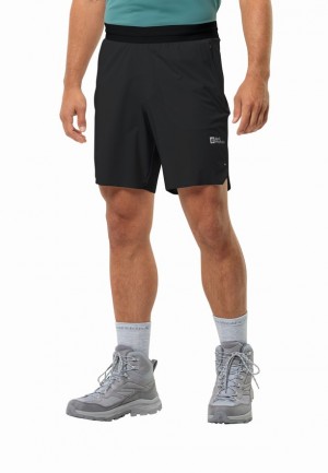 Jack Wolfskin Prelight Chill Korte Broek Heren Zwart | 57369643
