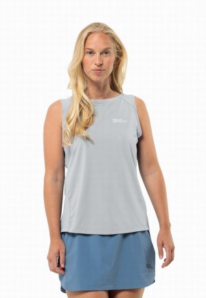 Jack Wolfskin Prelight Chill Tanktop Dames Grijs | 73224990