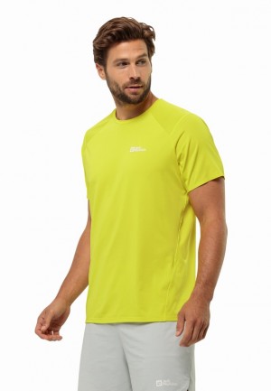 Jack Wolfskin Prelight Chill T-shirts Heren Geel | 77704899