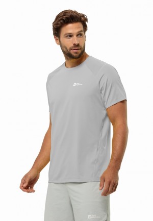 Jack Wolfskin Prelight Chill T-shirts Heren Grijs | 63832445