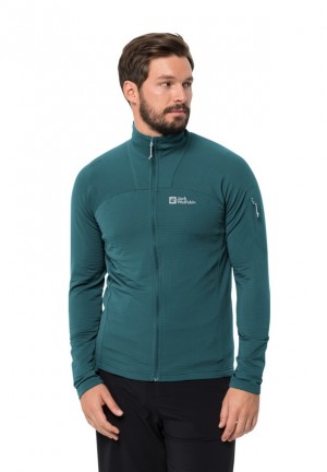 Jack Wolfskin Prelight Fz Fleece Jassen Heren Turquoise | 82382908