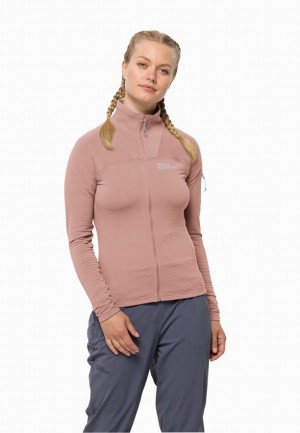 Jack Wolfskin Prelight Fz Fleece Jassen Dames Roze | 58699868