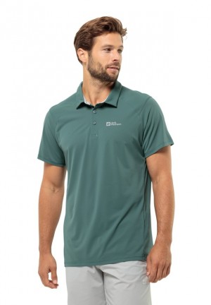 Jack Wolfskin Prelight Trail Poloshirt Heren Groen | 71172390