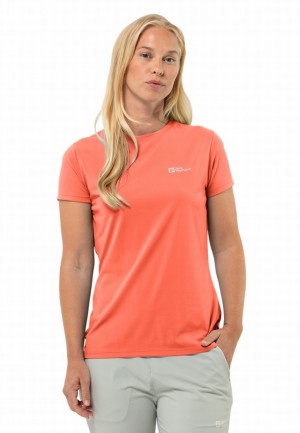 Jack Wolfskin Prelightrail T-shirts Dames Oranje | 30394288