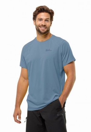 Jack Wolfskin Prelightrail T-shirts Heren Blauw | 38190795