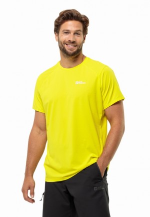 Jack Wolfskin Prelightrail T-shirts Heren Geel | 91256042