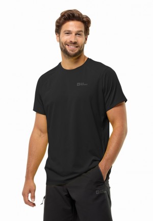 Jack Wolfskin Prelightrail T-shirts Heren Zwart | 27650956