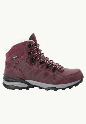 Jack Wolfskin Refugio Prime Texapore Mid Wandelschoenen Dames Bordeaux | 95353413