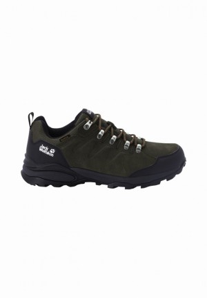 Jack Wolfskin Refugio Texapore Low Wandelschoenen Heren Zwart | 45453805