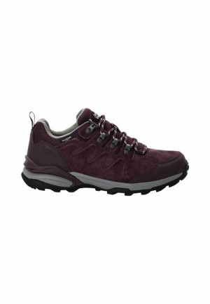 Jack Wolfskin Refugio Texapore Low Wandelschoenen Dames Bordeaux | 81604158