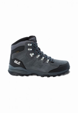 Jack Wolfskin Refugio Texapore Mid Wandelschoenen Heren Grijs | 23340477