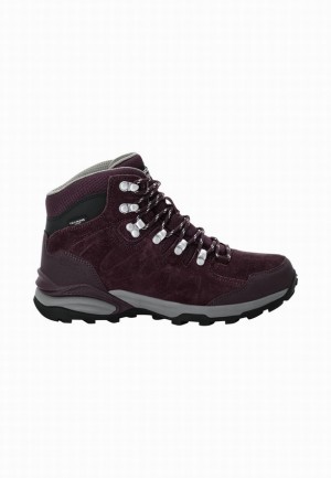 Jack Wolfskin Refugio Texapore Mid Wandelschoenen Dames Bordeaux | 88547514