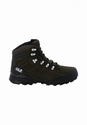 Jack Wolfskin Refugio Texapore Mid Wandelschoenen Heren Zwart | 36049967