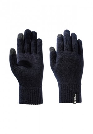 Jack Wolfskin Rib Handschoenen Dames Donkerblauw | 62021510