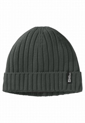 Jack Wolfskin Rib Knit Muts Dames Grijs | 65607432