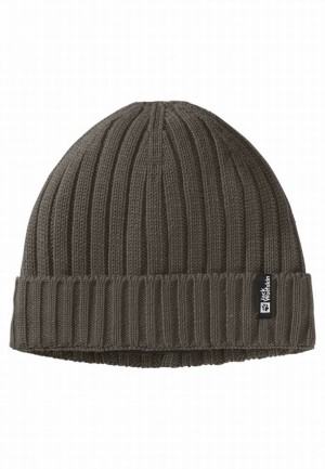 Jack Wolfskin Rib Knit Muts Dames Koffie | 71434652