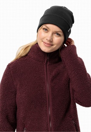 Jack Wolfskin Rib Muts Dames Zwart | 54449042