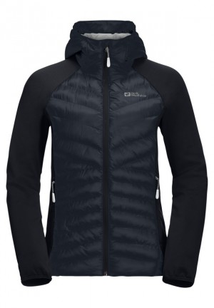 Jack Wolfskin Routeburn Pro Hybrid Jassen Dames Donkerblauw | 61985706