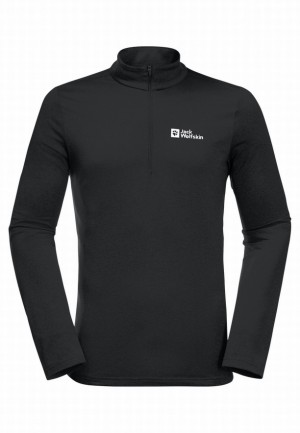 Jack Wolfskin Skyhermal Hz T-shirts Heren Zwart | 16580459
