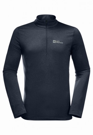 Jack Wolfskin Skyhermal Hz T-shirts Heren Donkerblauw | 41818366