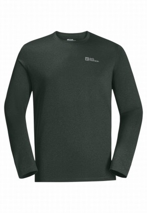 Jack Wolfskin Skyhermal L/s T-shirts Heren Groen | 37252399