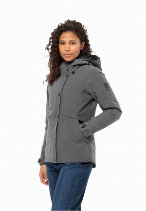 Jack Wolfskin Snowy Park Winterjassen Dames Grijs | 13971875