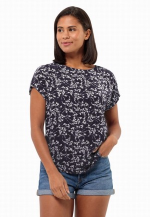 Jack Wolfskin Sommerwiese T-shirts Dames Donkerblauw | 31133847