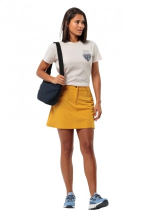 Jack Wolfskin Sonora Korte Rok Dames Geel | 21343852