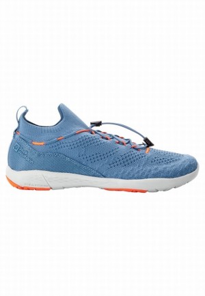 Jack Wolfskin Spirit Knit Low Wandelschoenen Dames Blauw | 10601031
