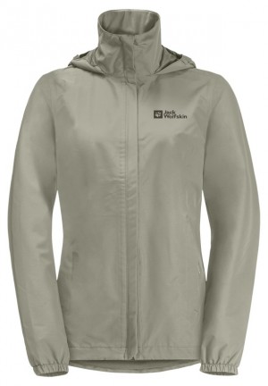 Jack Wolfskin Stormy Point 2l Regenjassen Dames Grijs | 36476773