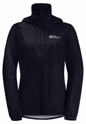 Jack Wolfskin Stormy Point 2l Regenjassen Dames Donkerblauw | 39536627