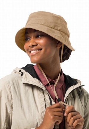 Jack Wolfskin Sun Hoeden Dames Khaki | 71127088