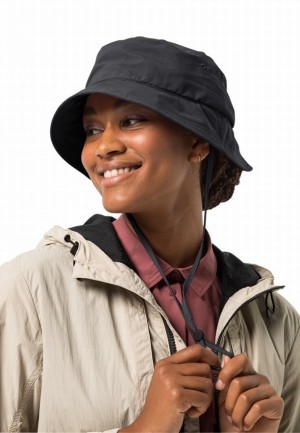 Jack Wolfskin Sun Hoeden Dames Zwart | 43190517