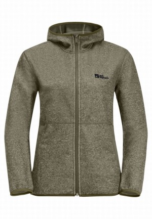 Jack Wolfskin Tannenspur Fleece Jassen Dames Olijfgroen | 95804847