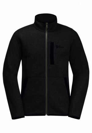 Jack Wolfskin Tannenspur Hooded Fleece Jassen Heren Zwart | 36979673