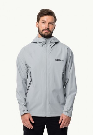 Jack Wolfskin Tapeless 2.0 Regenjassen Heren Grijs | 80345256