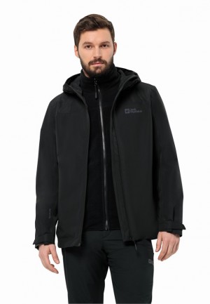 Jack Wolfskin Taubenberg 3in1 Jassen Heren Zwart | 65170890