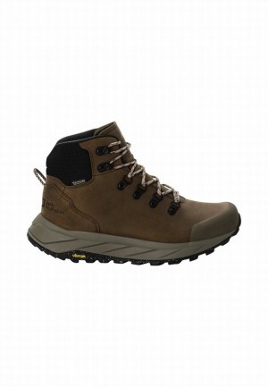 Jack Wolfskin Terraquest X Texapore Mid Wandelschoenen Dames Bruin | 88110123