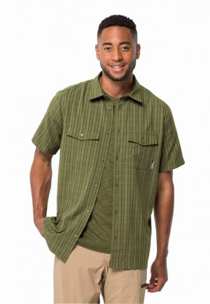 Jack Wolfskin Thompson Overhemd Heren Olijfgroen | 72963934