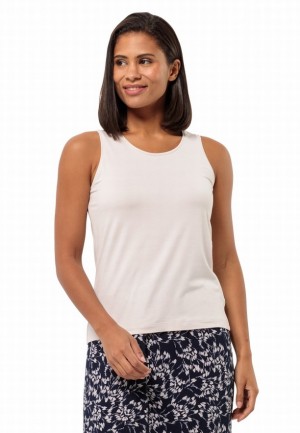 Jack Wolfskin Travel Tanktop Dames Wit | 71302067