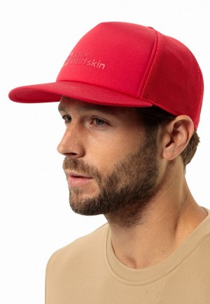 Jack Wolfskin Uson Baseball Pet Heren Rood | 68718577