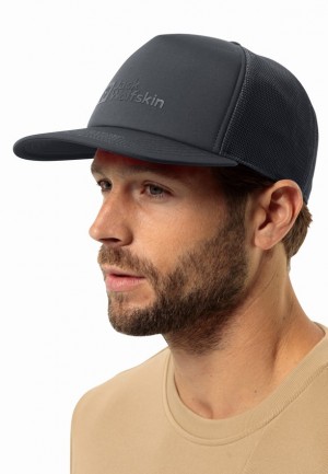 Jack Wolfskin Uson Baseball Pet Heren Zwart | 70192202